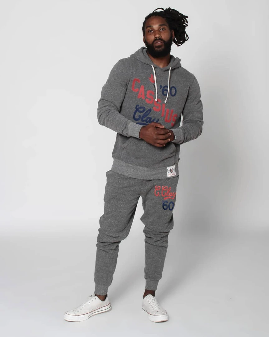 Muhammad Ali SPORT AND ICON Cassius Clay 1960 Grey Hoody 3 Muhammad Ali SPORT AND ICON Cassius Clay 1960 Grey Hoody