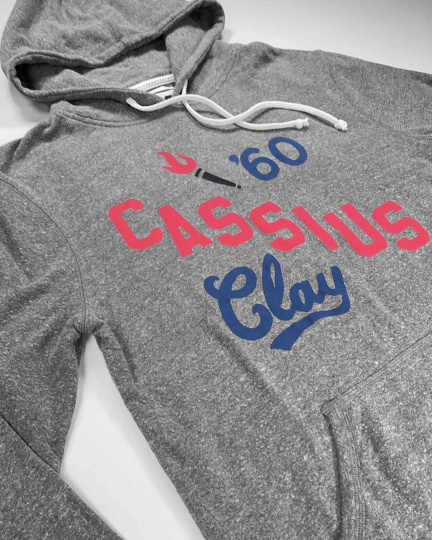 Muhammad Ali SPORT AND ICON Cassius Clay 1960 Grey Hoody 7 Muhammad Ali SPORT AND ICON Cassius Clay 1960 Grey Hoody