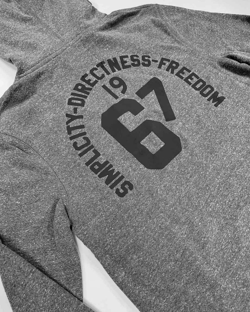 GC/GB - Bruce Lee 1969 Walk On Grey Hoody SPORT AND ICON 11 GC/GB - Bruce Lee 1969 Walk On Grey Hoody SPORT AND ICON