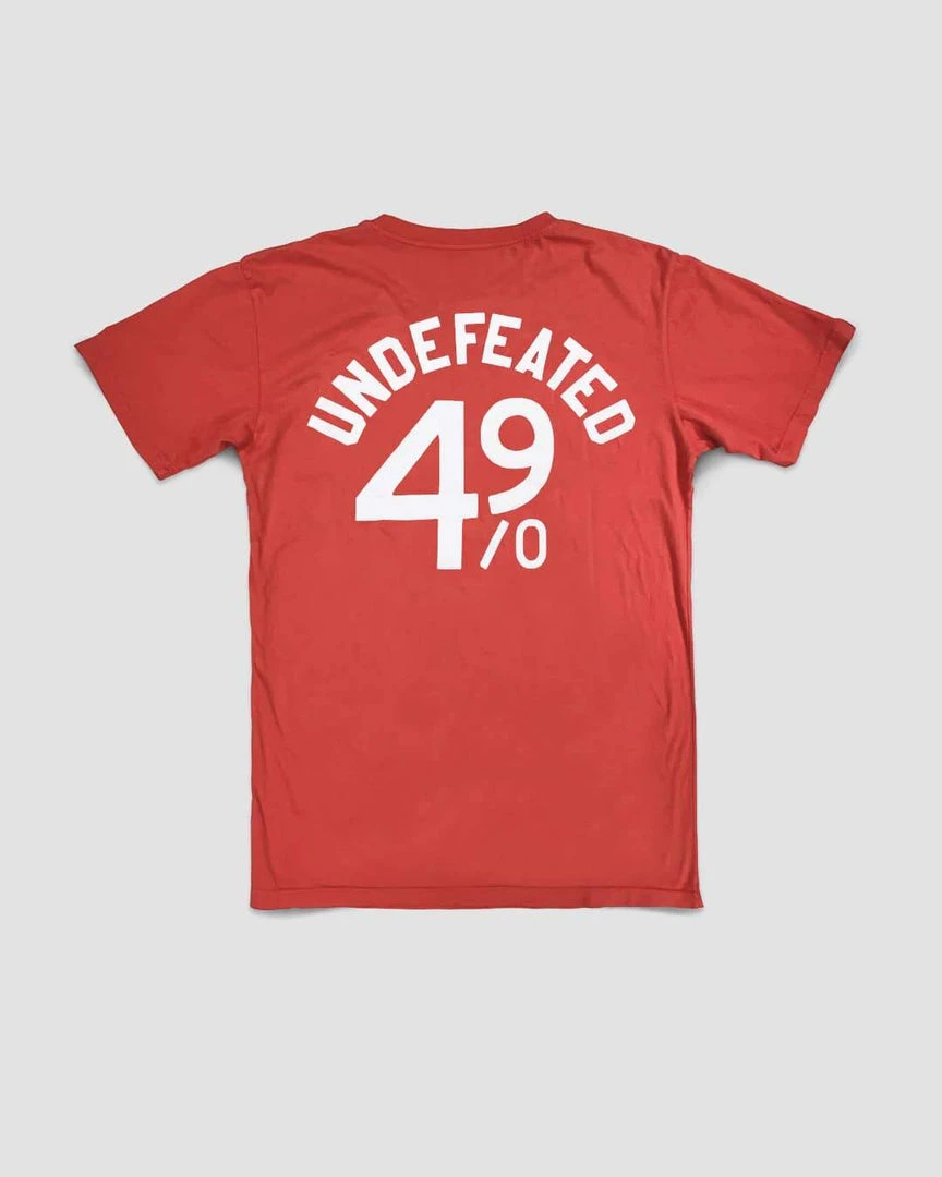 Rocky Marciano GC/GB - Marciano Undefeated Red Tee SPORT AND ICON 11 Rocky Marciano GC/GB - Marciano Undefeated Red Tee SPORT AND ICON