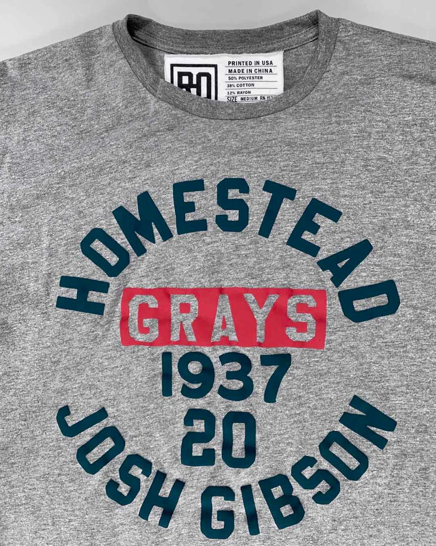 Josh Gibson / Homestead Grays HG 1937 Gibson Tee 9 Josh Gibson / Homestead Grays HG 1937 Gibson Tee