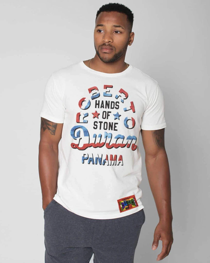 Roberto Duran HHT - Duran Hands Of Stone Vintage White Tee 3 Roberto Duran HHT - Duran Hands Of Stone Vintage White Tee