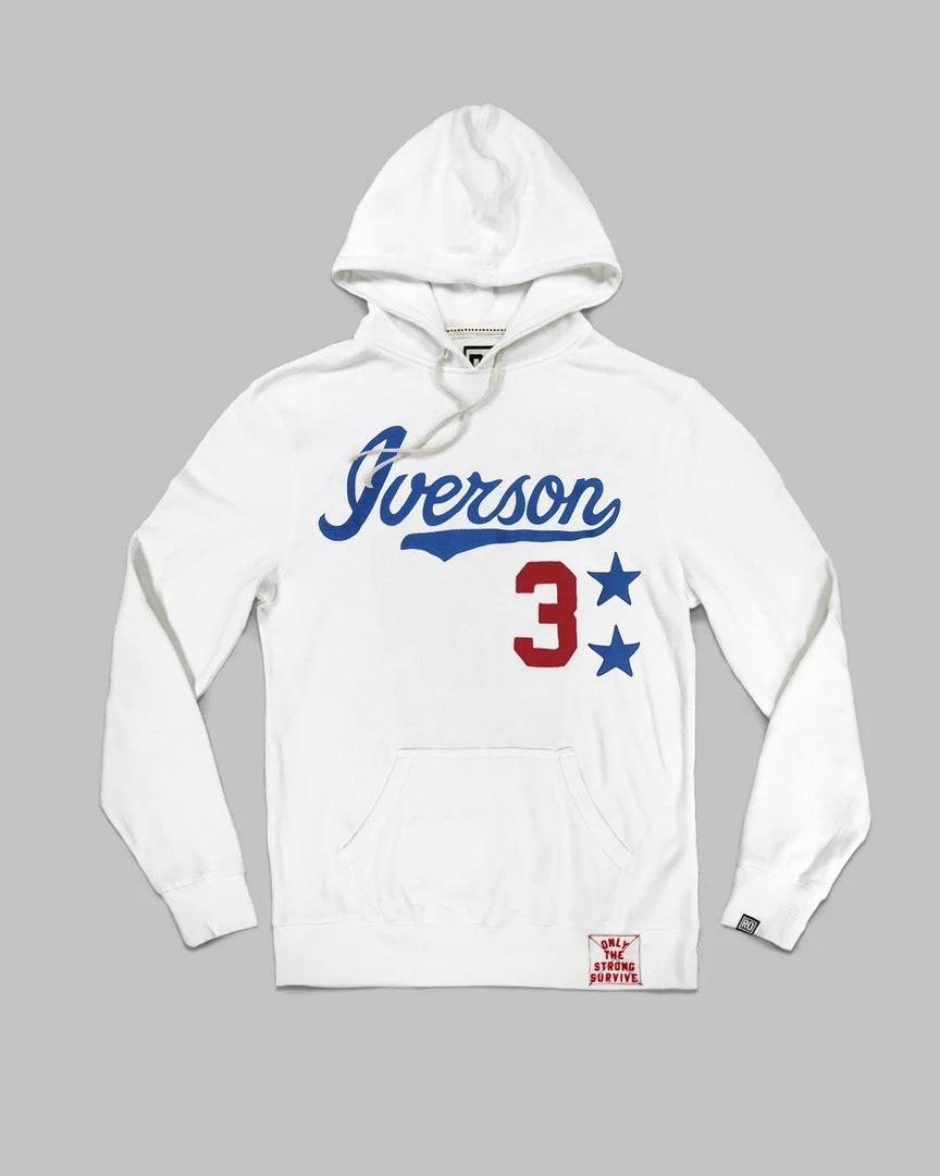 Allen Iverson SPORT AND ICON Iverson #3 Ivory Hoody 13 Allen Iverson SPORT AND ICON Iverson #3 Ivory Hoody