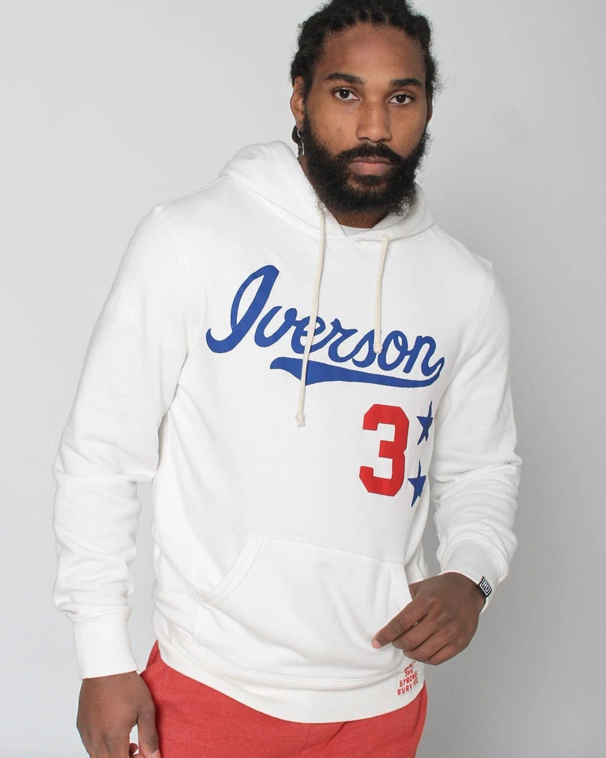 Allen Iverson SPORT AND ICON Iverson #3 Ivory Hoody 5 Allen Iverson SPORT AND ICON Iverson #3 Ivory Hoody