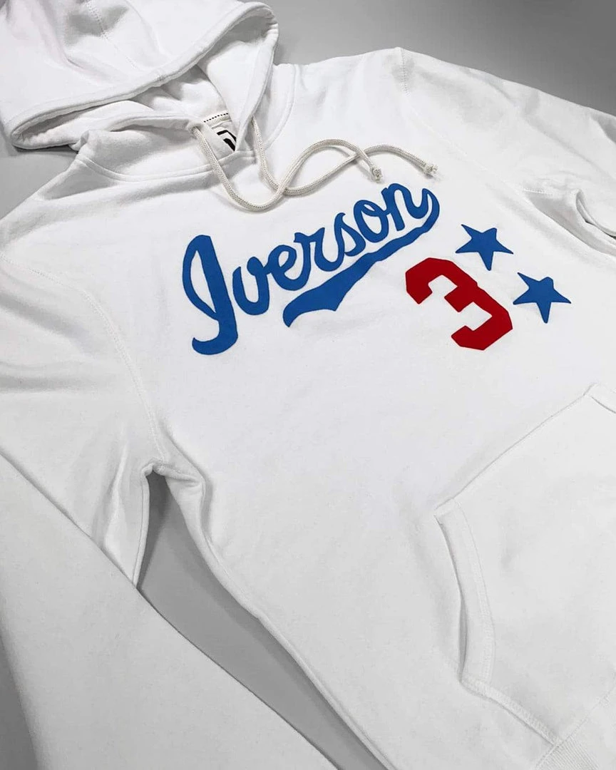 Allen Iverson SPORT AND ICON Iverson #3 Ivory Hoody 6 Allen Iverson SPORT AND ICON Iverson #3 Ivory Hoody