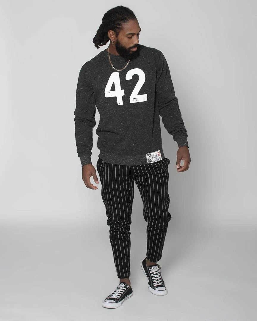 Jackie Robinson 42 Black Sweatshirt SPORT AND ICON 5 Jackie Robinson 42 Black Sweatshirt SPORT AND ICON