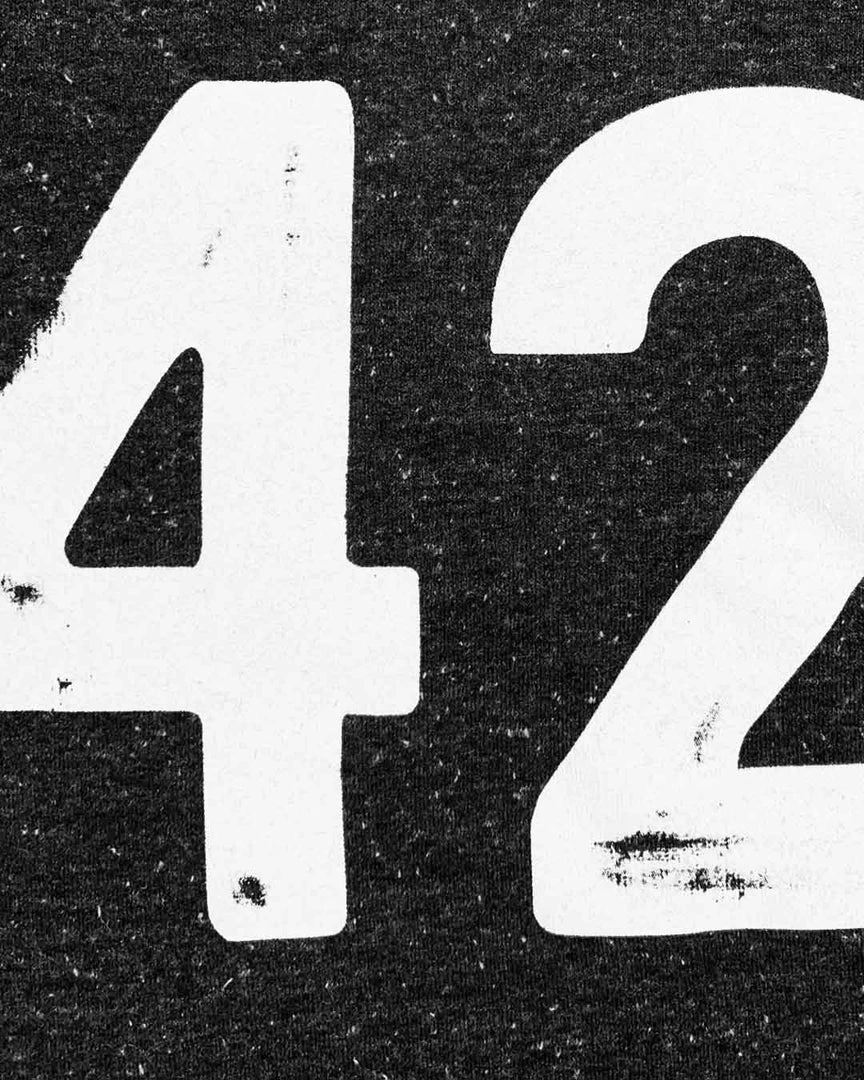 Jackie Robinson 42 Black Sweatshirt SPORT AND ICON 10 Jackie Robinson 42 Black Sweatshirt SPORT AND ICON