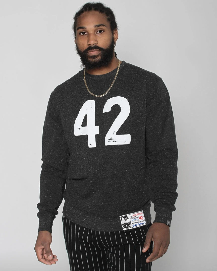 Jackie Robinson 42 Black Sweatshirt SPORT AND ICON 3 Jackie Robinson 42 Black Sweatshirt SPORT AND ICON