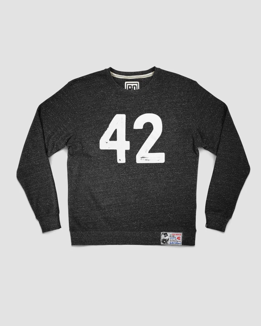 Jackie Robinson 42 Black Sweatshirt SPORT AND ICON 13 Jackie Robinson 42 Black Sweatshirt SPORT AND ICON