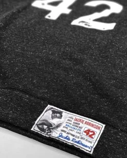 Jackie Robinson 42 Black Sweatshirt SPORT AND ICON 24 Jackie Robinson 42 Black Sweatshirt SPORT AND ICON