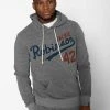 Jackie Robinson #42 Classic Grey PO Hoody SPORT AND ICON 1 Jackie Robinson #42 Classic Grey PO Hoody SPORT AND ICON