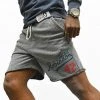 SPORT AND ICON Jackie Robinson #42 Classic Grey Shorts 2 SPORT AND ICON Jackie Robinson #42 Classic Grey Shorts