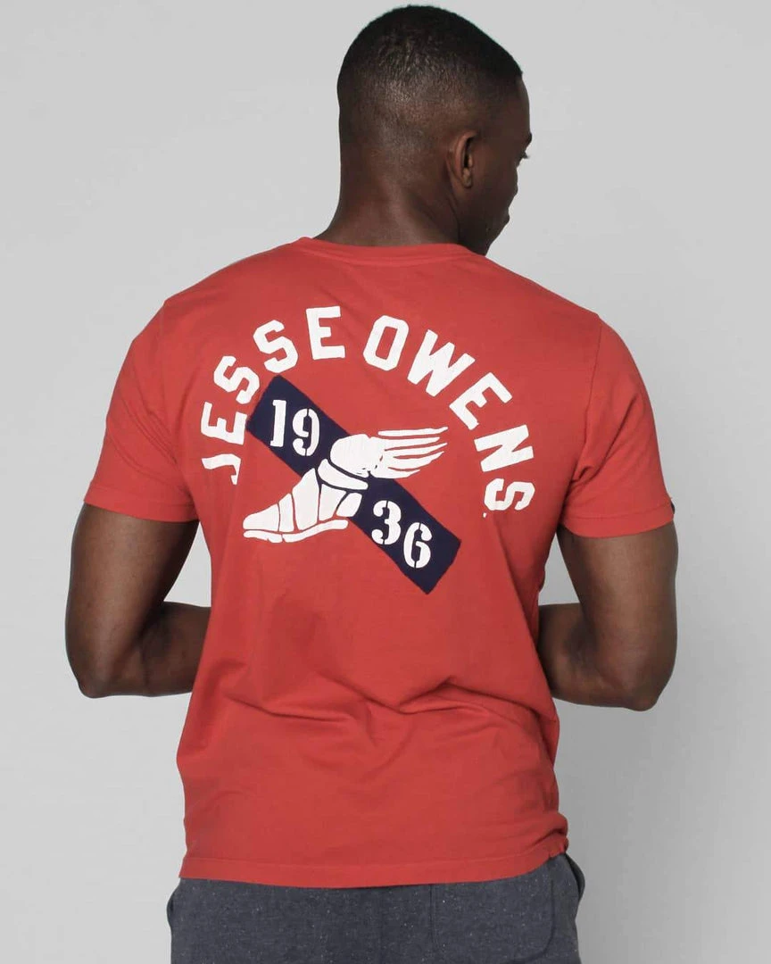 SPORT AND ICON Jesse Owens Ground Breakers Red Tee 6 SPORT AND ICON Jesse Owens Ground Breakers Red Tee