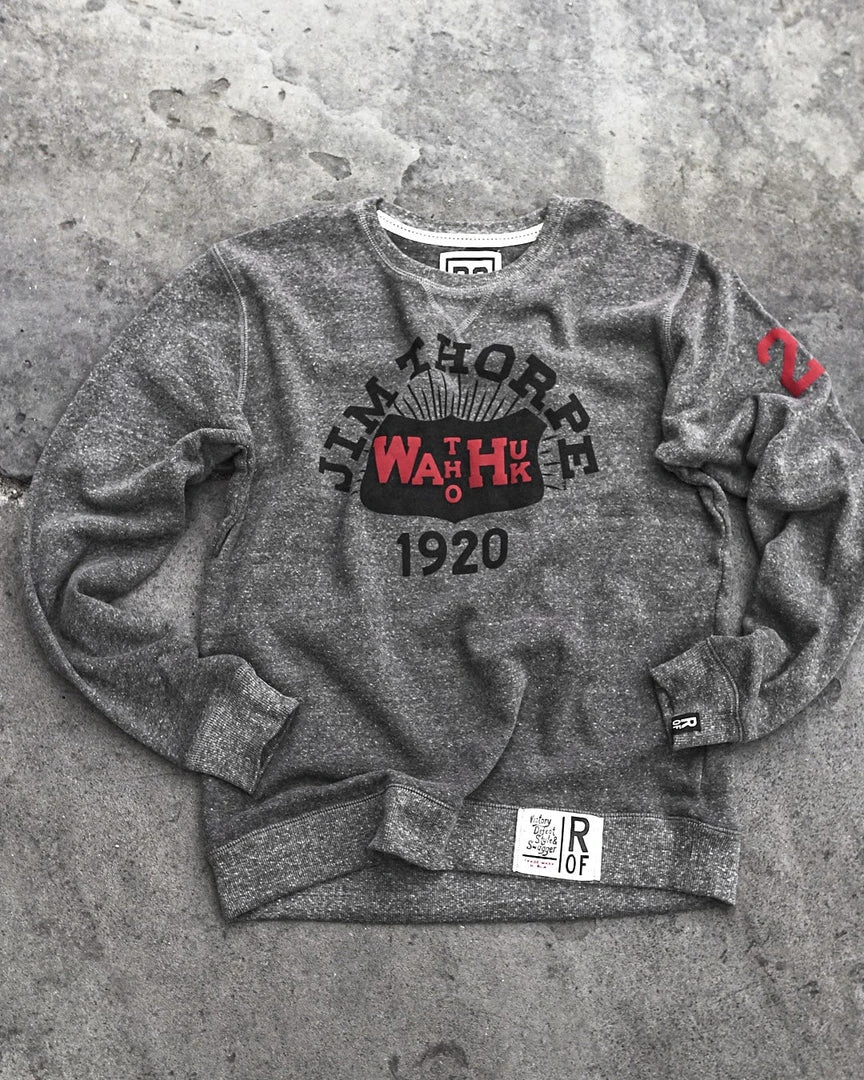 Jim Thorpe 1920 Grey Sweatshirt SPORT AND ICON 7 Jim Thorpe 1920 Grey Sweatshirt SPORT AND ICON