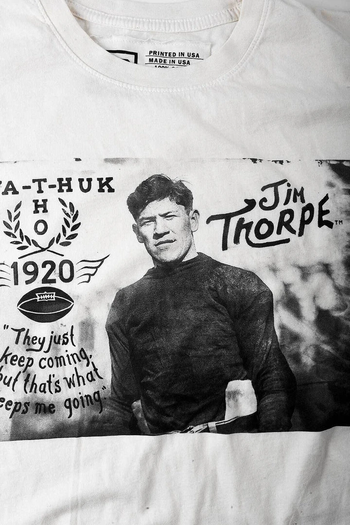 Jim Thorpe 1920 Photo White Tee 6 Jim Thorpe 1920 Photo White Tee