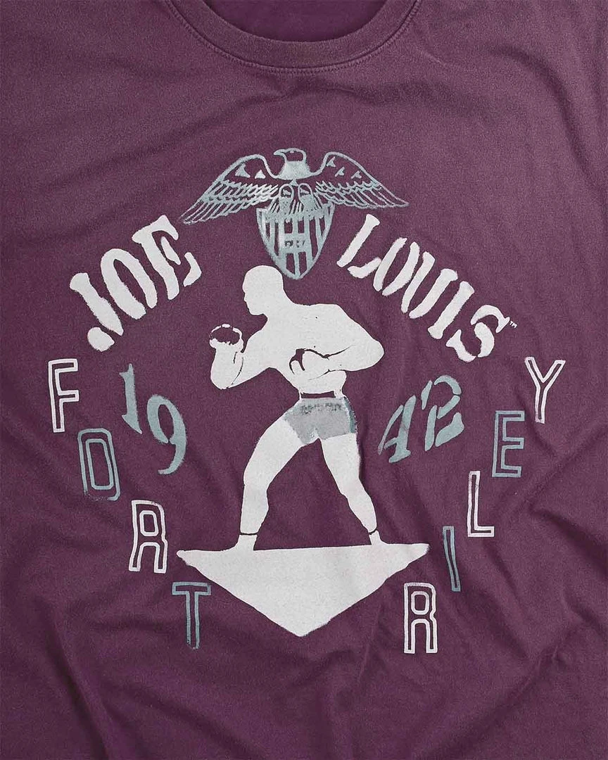 Joe Louis Fort Riley 1942 Purple Tee SPORT AND ICON 5 Joe Louis Fort Riley 1942 Purple Tee SPORT AND ICON