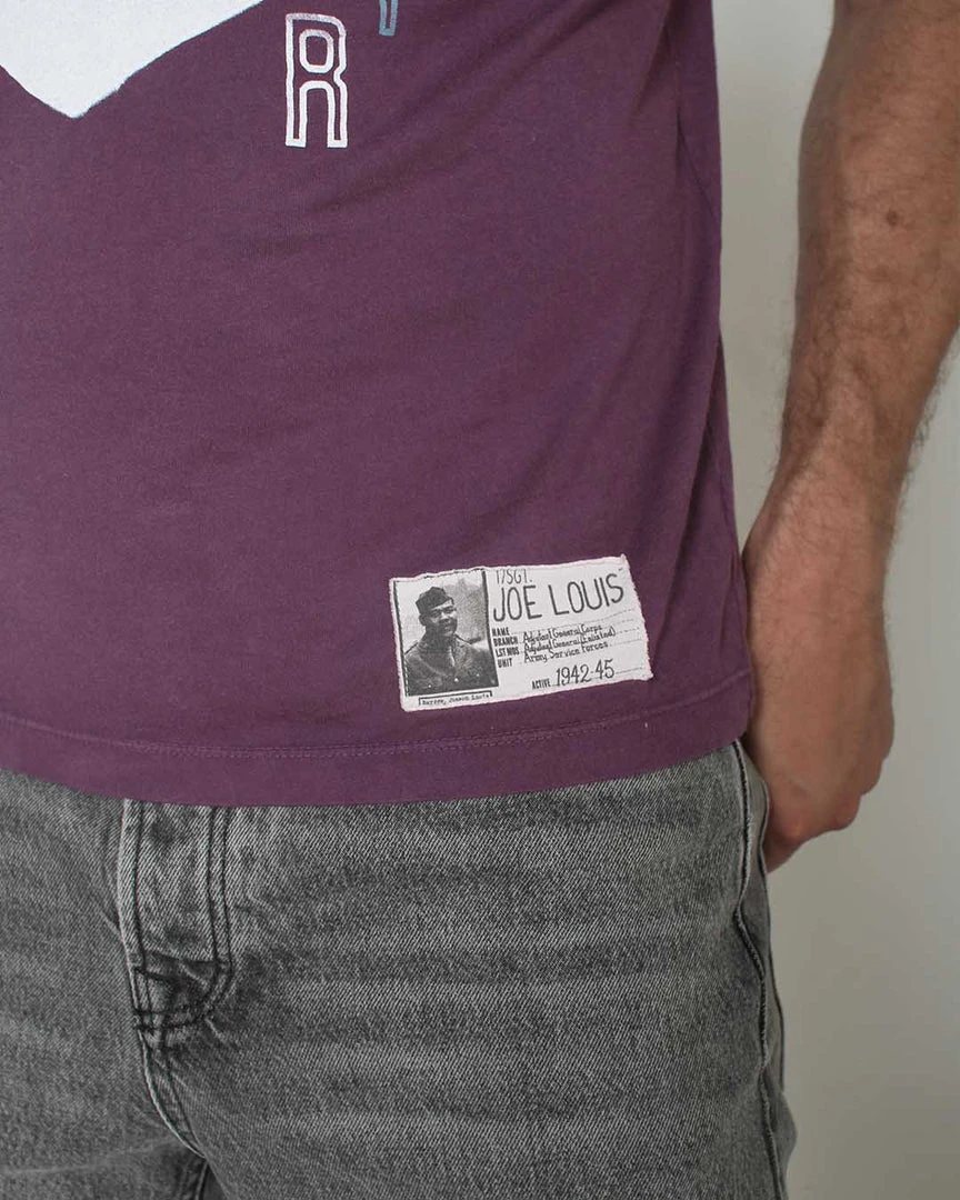 Joe Louis Fort Riley 1942 Purple Tee SPORT AND ICON 4 Joe Louis Fort Riley 1942 Purple Tee SPORT AND ICON