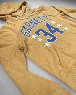 Kevin Garnett 34 Yellow Pullover Hoody