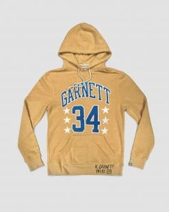 Kevin Garnett 34 Yellow Pullover Hoody