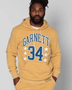 Kevin Garnett 34 Yellow Pullover Hoody