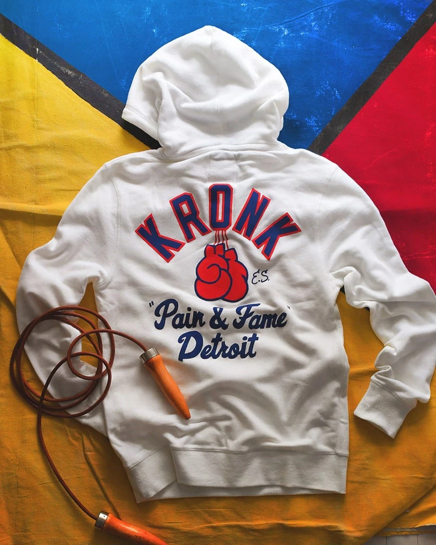 SPORT AND ICON Kronk 'Pain & Fame' Ivory PO Hoody 3 SPORT AND ICON Kronk 'Pain & Fame' Ivory PO Hoody