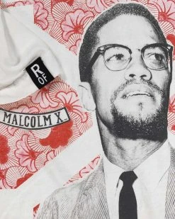 Malcolm X Photo Tribute White Tee SPORT AND ICON