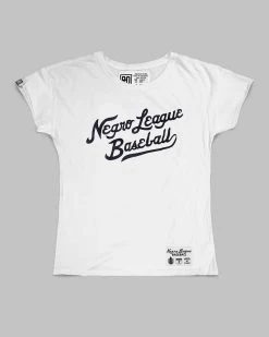 NLB Negro League Baseball Script Women's Tee SPORT AND ICON 15 NLB Negro League Baseball Script Women's Tee SPORT AND ICON