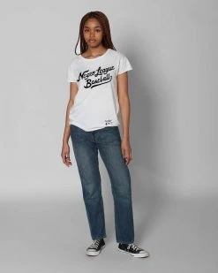 NLB Negro League Baseball Script Women's Tee SPORT AND ICON 13 NLB Negro League Baseball Script Women's Tee SPORT AND ICON