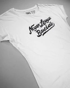 NLB Negro League Baseball Script Women's Tee SPORT AND ICON 14 NLB Negro League Baseball Script Women's Tee SPORT AND ICON
