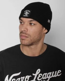 NLB Fine Knit Black Beanie