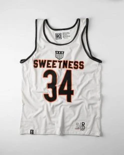 Walter Payton Payton Sweetness #34 Vintage White Tank 13 Walter Payton Payton Sweetness #34 Vintage White Tank