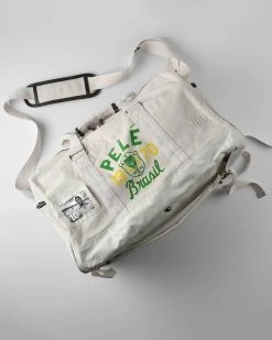 NEW ARRIVALS Pelé Brasil #10 Ivory Duffle Bag 12 NEW ARRIVALS Pelé Brasil #10 Ivory Duffle Bag