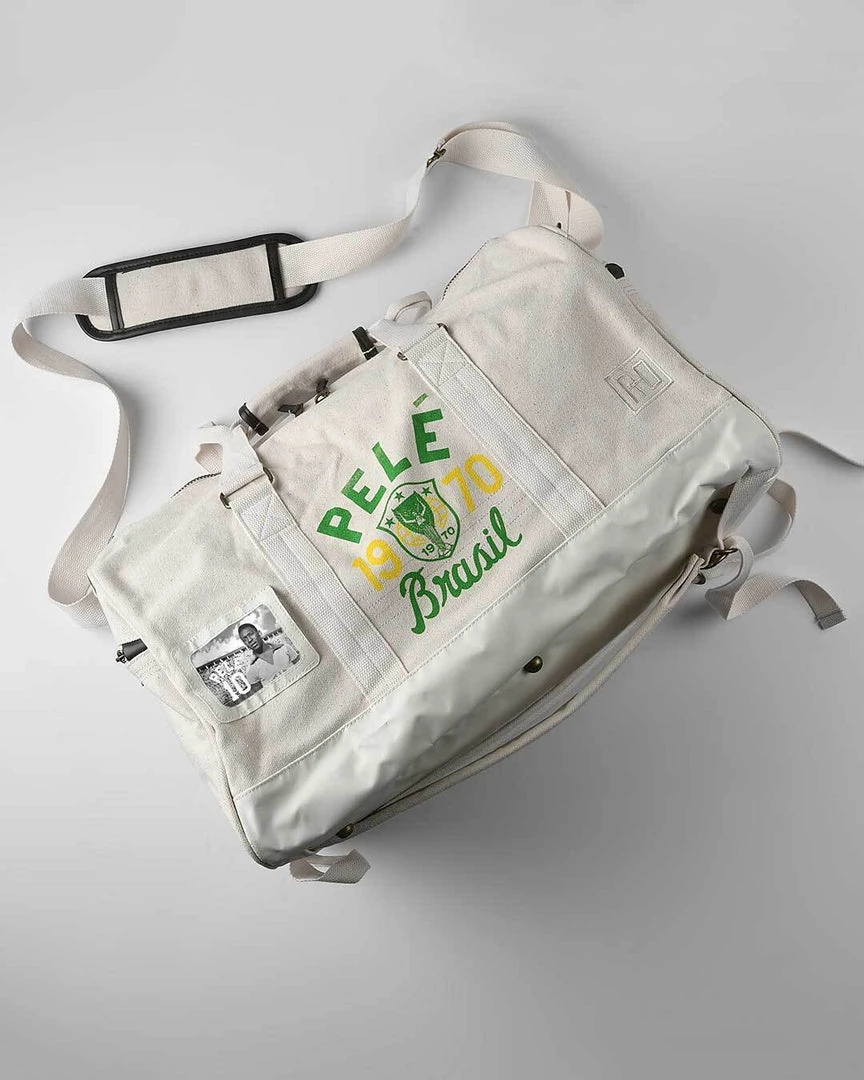 NEW ARRIVALS Pelé Brasil #10 Ivory Duffle Bag 6 NEW ARRIVALS Pelé Brasil #10 Ivory Duffle Bag