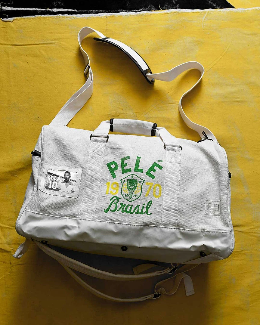 NEW ARRIVALS Pelé Brasil #10 Ivory Duffle Bag 3 NEW ARRIVALS Pelé Brasil #10 Ivory Duffle Bag