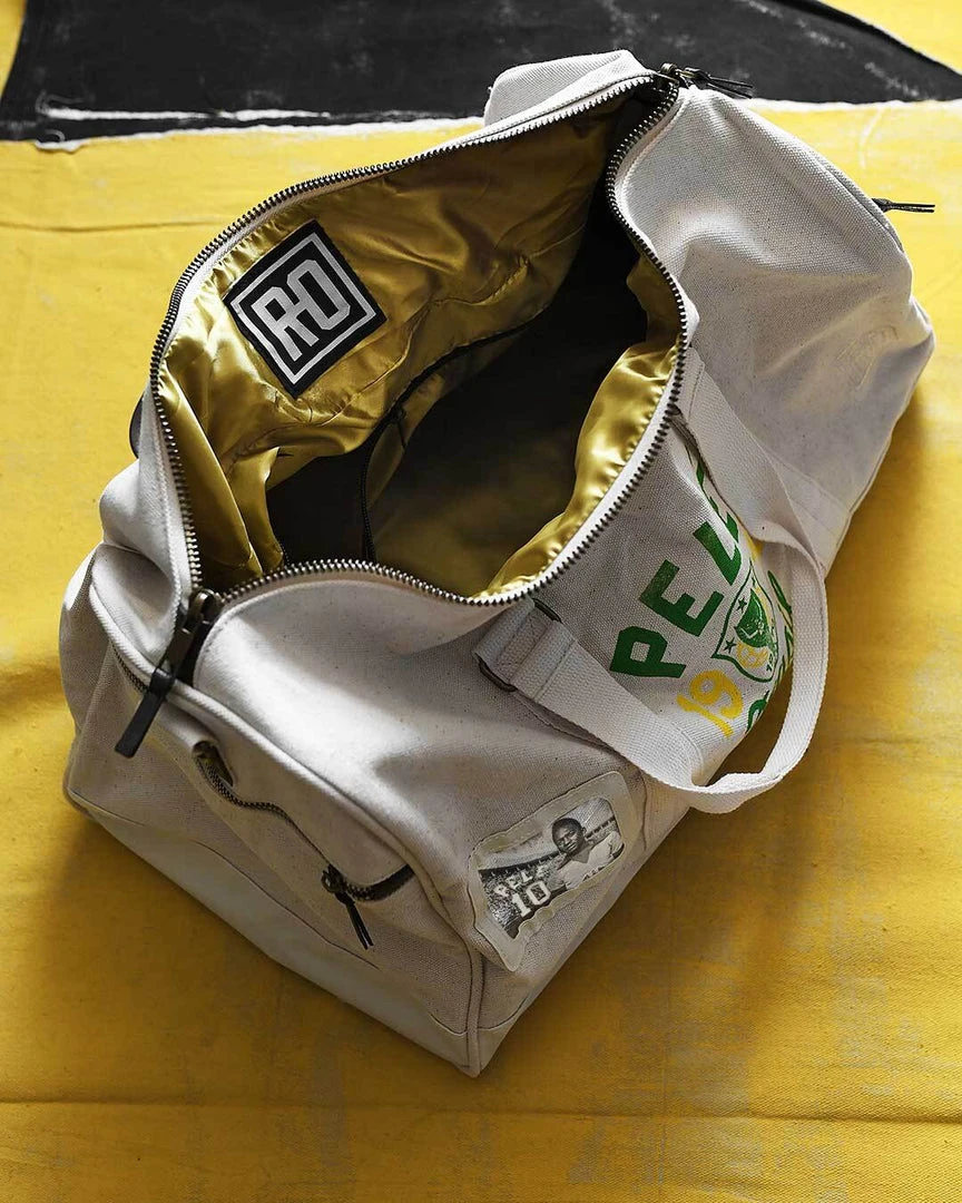 NEW ARRIVALS Pelé Brasil #10 Ivory Duffle Bag 9 NEW ARRIVALS Pelé Brasil #10 Ivory Duffle Bag