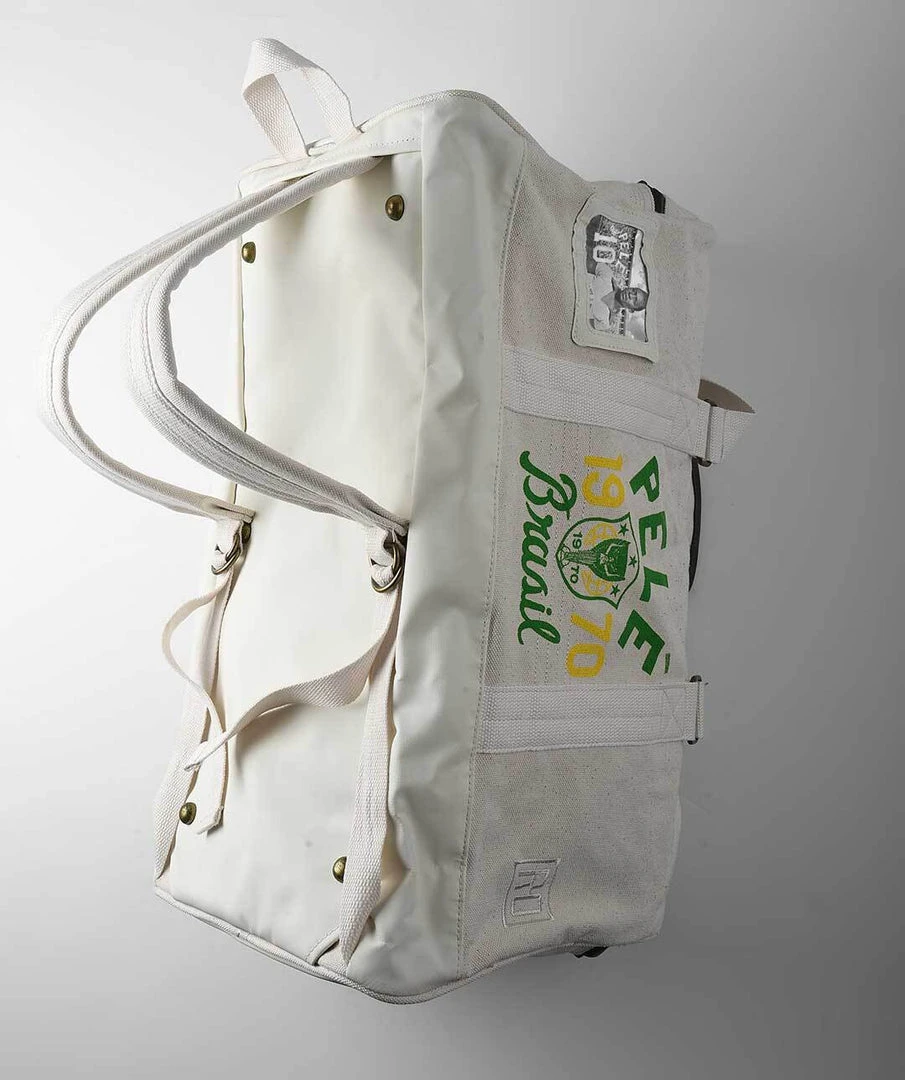 NEW ARRIVALS Pelé Brasil #10 Ivory Duffle Bag 7 NEW ARRIVALS Pelé Brasil #10 Ivory Duffle Bag