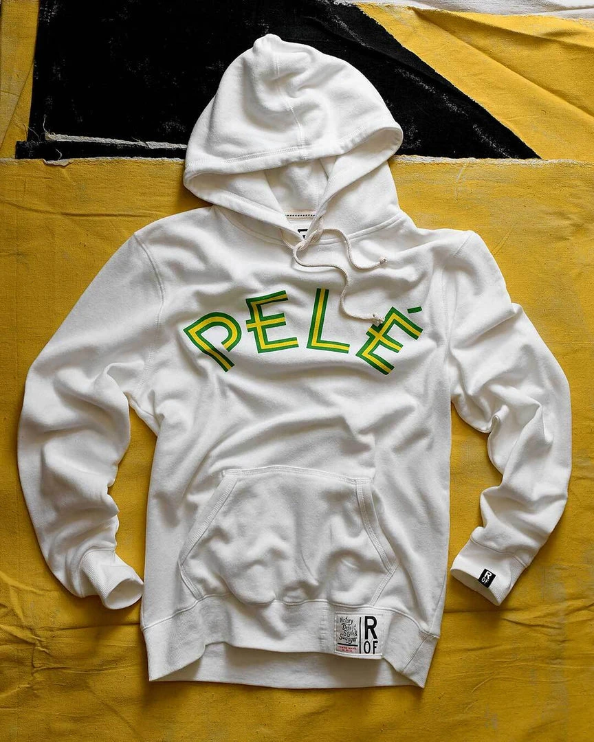 NEW ARRIVALS Pelé Brasil #10 Ivory Pullover Hoody 11 NEW ARRIVALS Pelé Brasil #10 Ivory Pullover Hoody