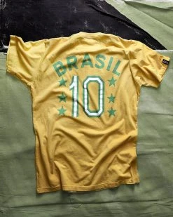 NEW ARRIVALS Pelé Brasil #10 Yellow Tee 10 NEW ARRIVALS Pelé Brasil #10 Yellow Tee