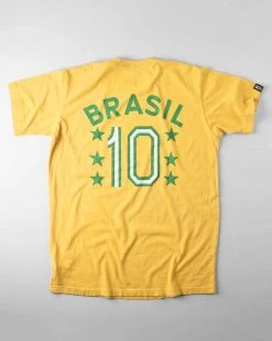 NEW ARRIVALS Pelé Brasil #10 Yellow Tee 12 NEW ARRIVALS Pelé Brasil #10 Yellow Tee