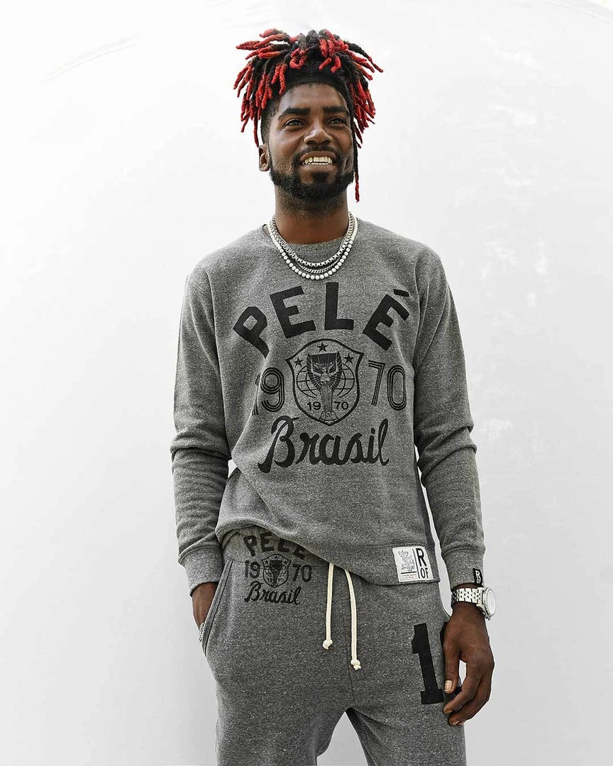 Pelé Brasil Grey Sweatshirt NEW ARRIVALS 4 Pelé Brasil Grey Sweatshirt NEW ARRIVALS