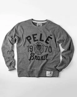 Pelé Brasil Grey Sweatshirt NEW ARRIVALS 19 Pelé Brasil Grey Sweatshirt NEW ARRIVALS
