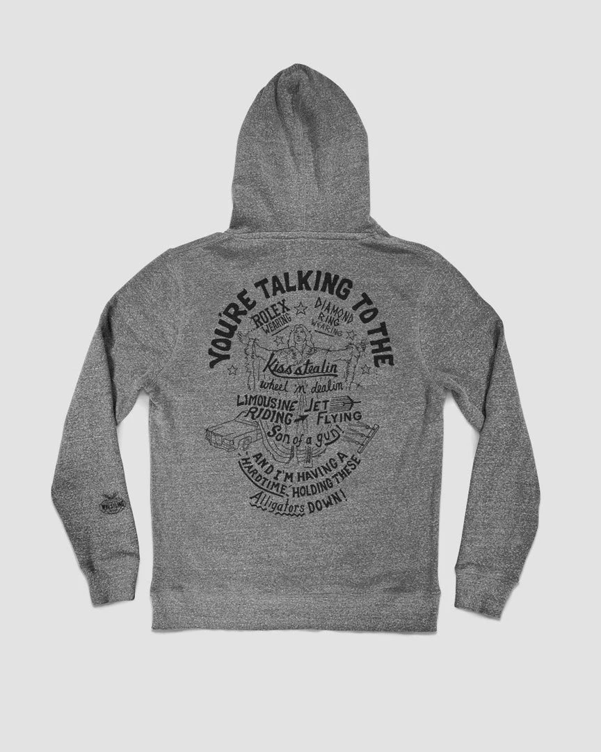 SPORT AND ICON Ric Flair 'You're Talking To The' Grey PO Hoody 14 SPORT AND ICON Ric Flair 'You're Talking To The' Grey PO Hoody