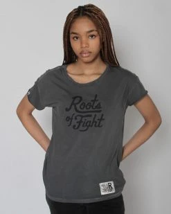 ROF COLLECTION ROF Women's Grey Tee