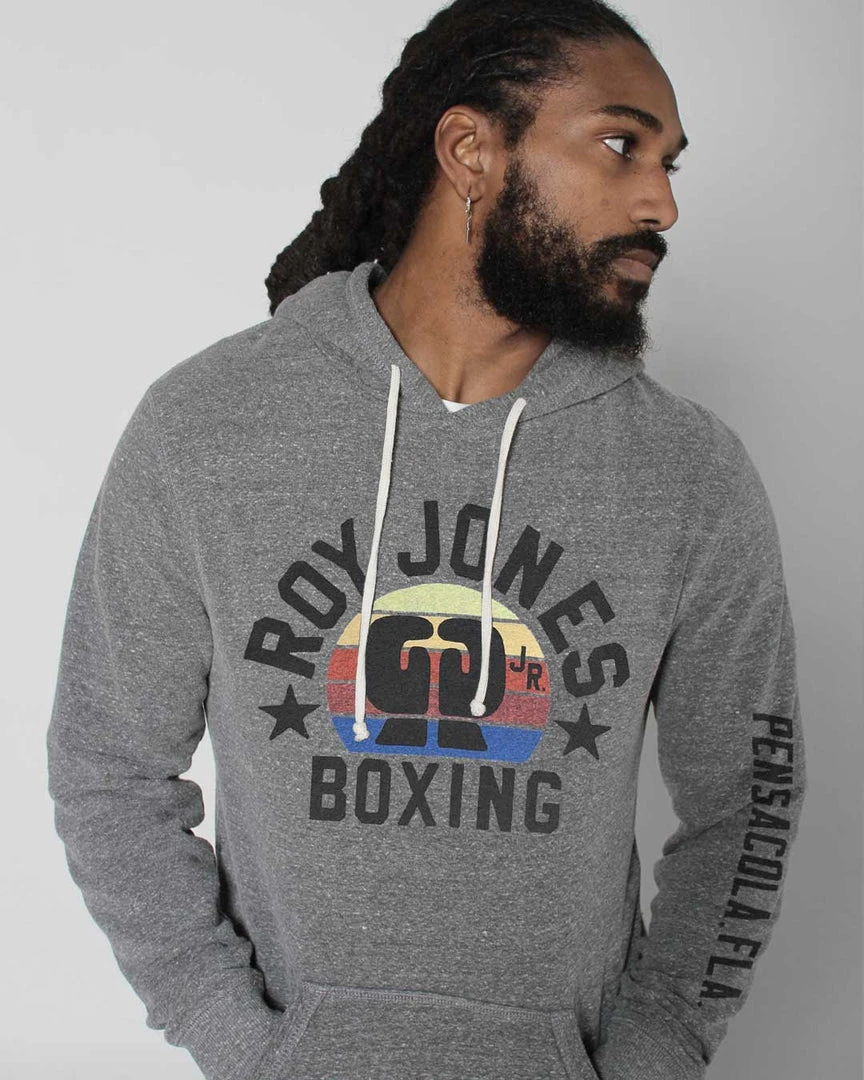SPORT AND ICON Roy Jones Jr. Boxing Grey Pullover Hoody 3 SPORT AND ICON Roy Jones Jr. Boxing Grey Pullover Hoody