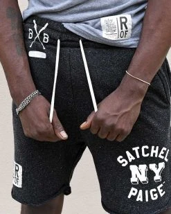 NEW ARRIVALS Satchel Paige NY Black Shorts