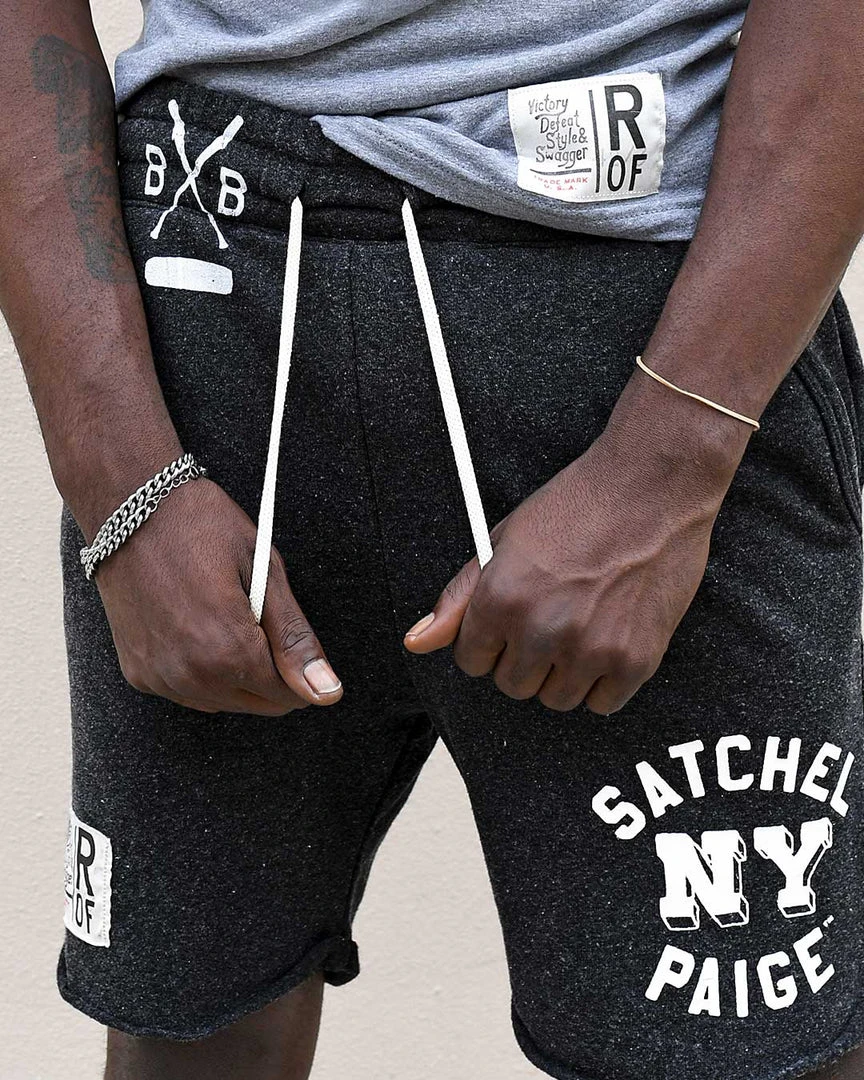 NEW ARRIVALS Satchel Paige NY Black Shorts 3 NEW ARRIVALS Satchel Paige NY Black Shorts