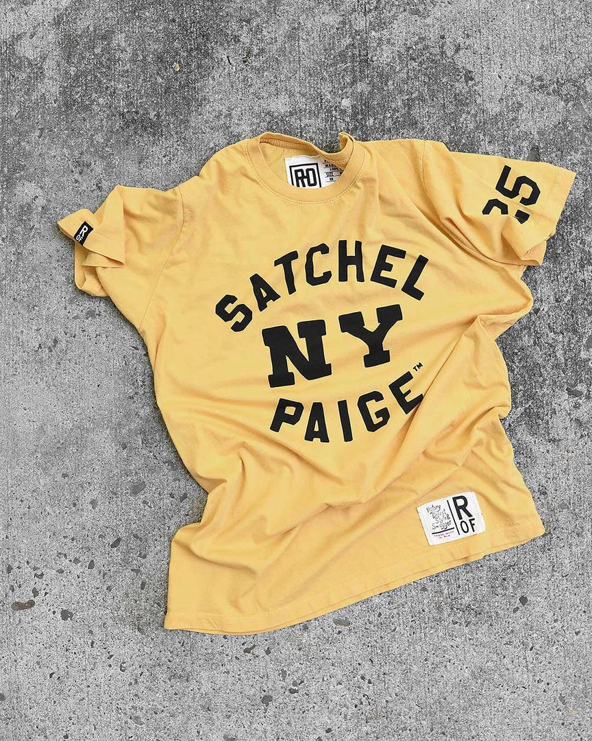 Satchel Paige NY Yellow Tee NEW ARRIVALS 8 Satchel Paige NY Yellow Tee NEW ARRIVALS