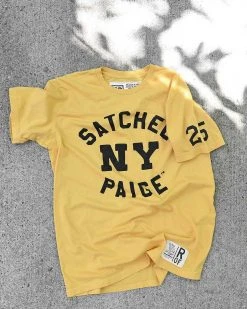 Satchel Paige NY Yellow Tee NEW ARRIVALS 13 Satchel Paige NY Yellow Tee NEW ARRIVALS