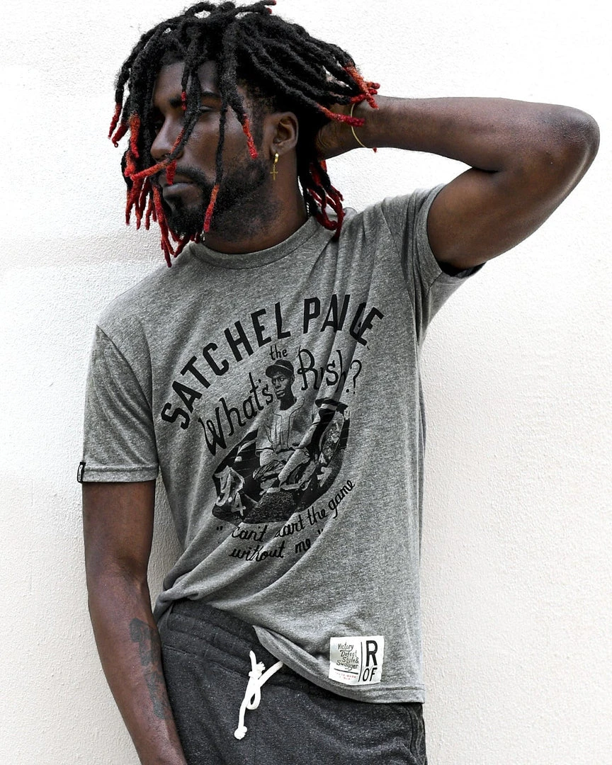Satchel Paige What's The Rush Grey Tee NEW ARRIVALS 3 Satchel Paige What's The Rush Grey Tee NEW ARRIVALS