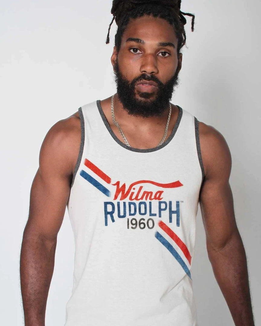 Wilma Rudolph 1960 Vintage White Tank SPORT AND ICON 5 Wilma Rudolph 1960 Vintage White Tank SPORT AND ICON
